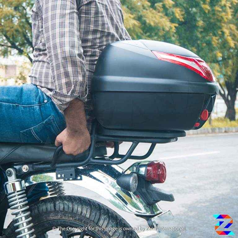 Honda CB350 H'Ness Top Rack With Plate Compatible with Pillion Backrest - ZANA - ZI-8085