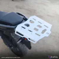 ZANA Top rack with Plate For Honda NX500 (Aluminum Silver) - ZI-8476 - Riders Junction