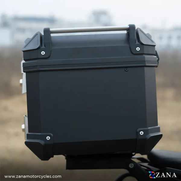 ZANA-Top Box Plastic (45 Ltr) l-flat Black With Back Rest Cushion For BMW R 1300 GS-ZI-TB-014