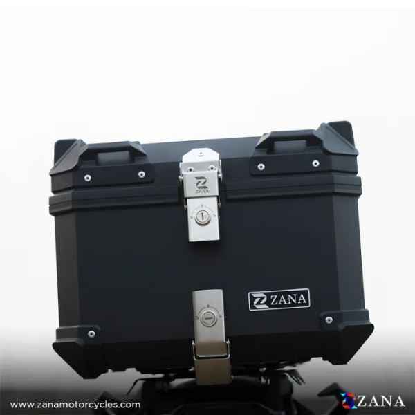 ZANA-Top Box Plastic (45 Ltr) l-flat Black With Back Rest Cushion For BMW R 1300 GS-ZI-TB-014