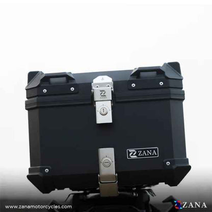 ZANA-Top Box Plastic (45 Ltr) l-flat Black With Back Rest Cushion For BMW R 1300 GS-ZI-TB-014