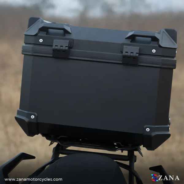 ZANA-Top Box Plastic (45 Ltr) l-flat Black With Back Rest Cushion For BMW R 1300 GS-ZI-TB-014