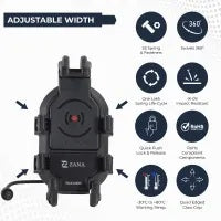 ZANA Universal Mobile Holder with Touch Charger - ZI-PH-003 - Riders Junction