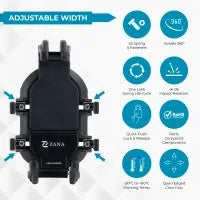 ZANA Universal Mobile Holder with USB ChargerV - ZI-PH-002 - Riders Junction