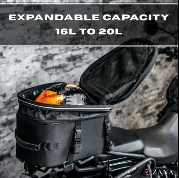 ZANA Universal Pluto Carbon Hardshell Expandable Tail Bag (16L to 20L ) - ZI-BG-012