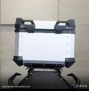 ZANA Universal Top Box Aluminium (45Ltr) L-Flat Sliver - ZI-TB-011 - Riders Junction