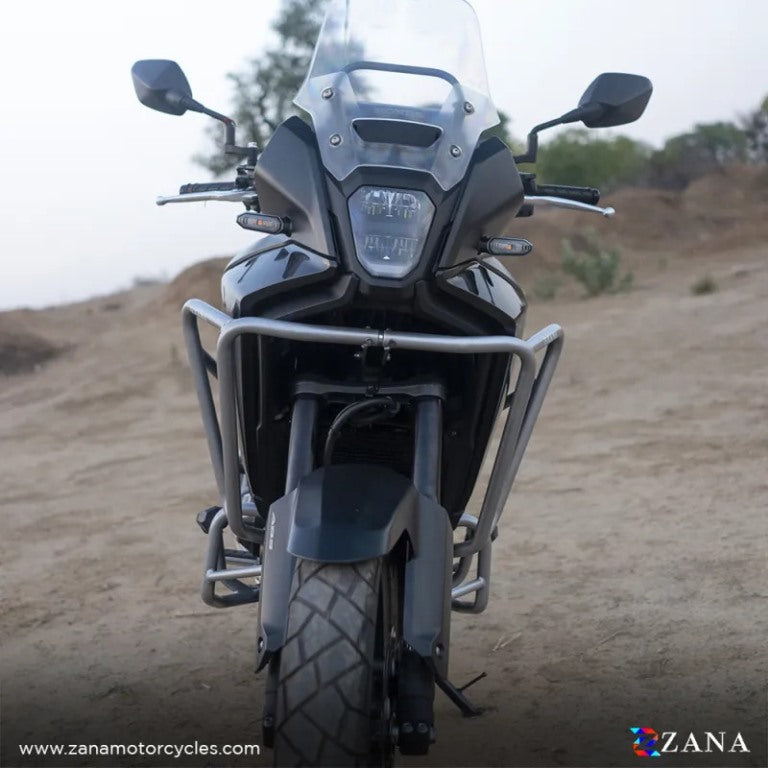 ZANA Upper Fairing Guard For Honda NX500 / 500X( Silver Mild Steel) - ZI-8470