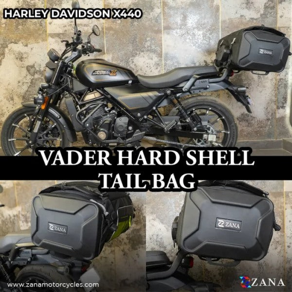 ZANA Vader Hard Shell Tail Bag (65 litre) For Harley Davidson X440 - ZI-BG-001