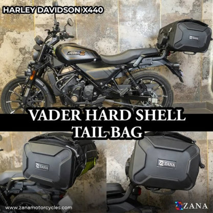 ZANA Vader Hard Shell Tail Bag (65 litre) For Harley Davidson X440 - ZI-BG-001