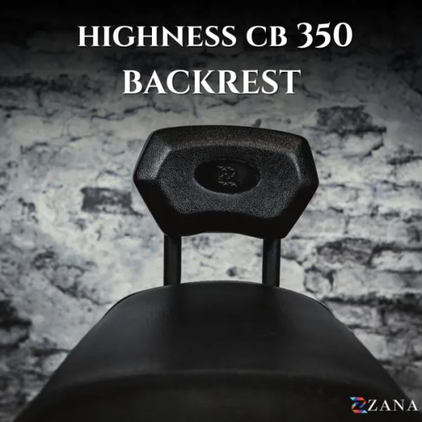ZANA Backrest Hex Cushion For Honda CB 350-ZI-8635