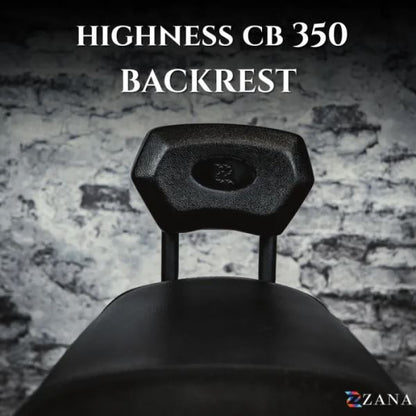 ZANA Backrest Hex Cushion For Honda CB 350-ZI-8635