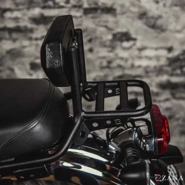 ZANA Backrest Hex Cushion with parcel Shelf For Honda CB 350-ZI- 8636