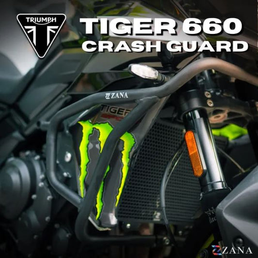 ZANA Crash Guard Black For Triumph Tiger 660-ZI-8674