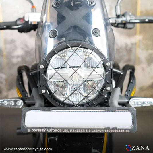 ZANA Headlight Grill for BSA Goldstar 650 (Stainless Steel Black) T-2-ZI-8534