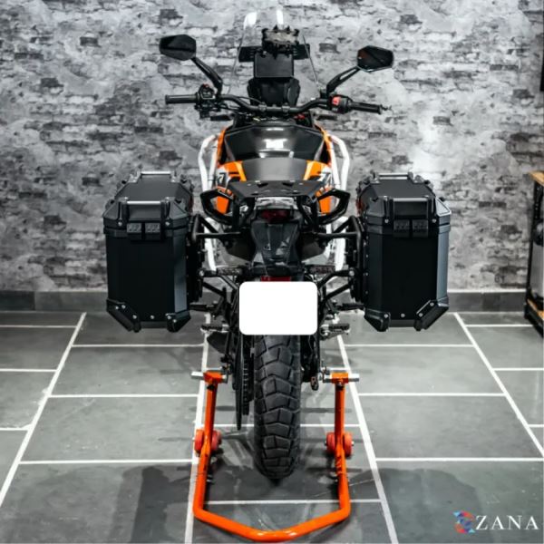 ZANA Panniers (36Ltr) Aluminum L-Flat Black With Frame For KTM ADV 390 2025-ZI-8560LB