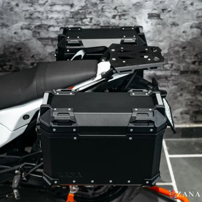 ZANA Panniers (36Ltr) Aluminum L-Flat Black With Frame For KTM ADV 390 2025-ZI-8560LB