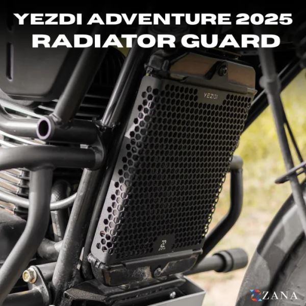 ZANA Radiator Guard Honeycomb Black For Yezdi Adventure 2025-ZI-8668