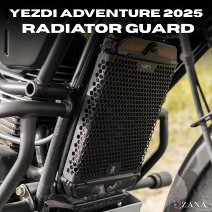 ZANA Radiator Guard Honeycomb Black For Yezdi Adventure 2025-ZI-8668