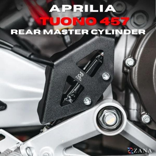ZANA Rear Master Cylinder Cover Black For Aprilia Tuono 457-ZI-8644