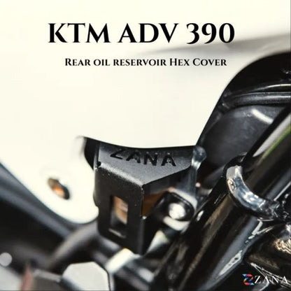 ZANA Rear Oil Reservoir Hex Cover Aluminum For KTM ADV 390 2025-ZI-8573