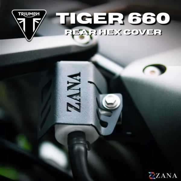 ZANA Rear Oil Reservoir Hex Cover Aluminum For Triumph Tiger 660-ZI-8681