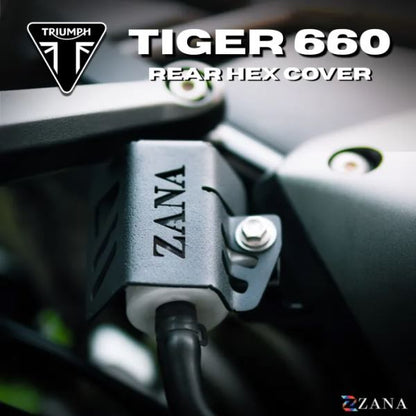 ZANA Rear Oil Reservoir Hex Cover Aluminum For Triumph Tiger 660-ZI-8681