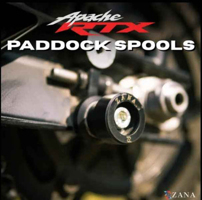 ZANA Rear Paddock Spool Black For TVS Apache RTX 300-ZI-8739