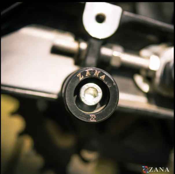 ZANA Rear Paddock Spool Black For TVS Apache RTX 300-ZI-8739