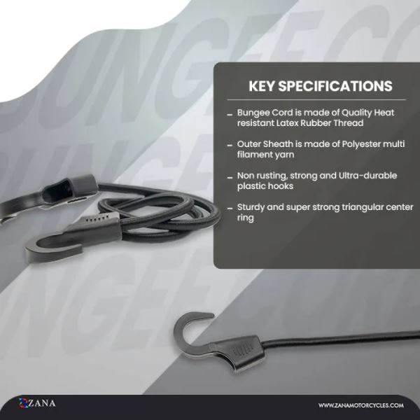 ZANA Universal Medium Bungee Cord (80 cm)-ZI-BC-002