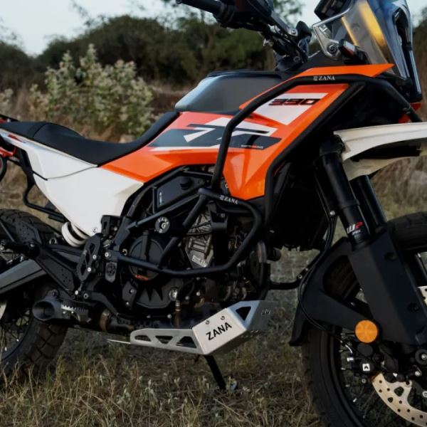 ZANA Upper & Lower Crash Guard Set ( Black ) For KTM ADV 390 2025-ZI-8557 / ZI-8555