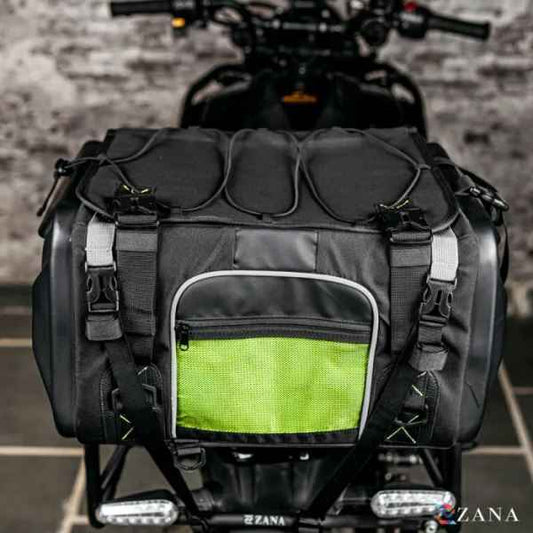 ZANA Vader Pro Hard Shell Tail Bag (50 liter) with Free 2 Waterproof Storage Bag and 1 Bungee Cord For KTM Enduro 390-ZI-BG-011