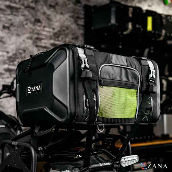 ZANA Vader Pro Hard Shell Tail Bag (50 liter) with Free 2 Waterproof Storage Bag and 1 Bungee Cord For KTM Enduro 390-ZI-BG-011