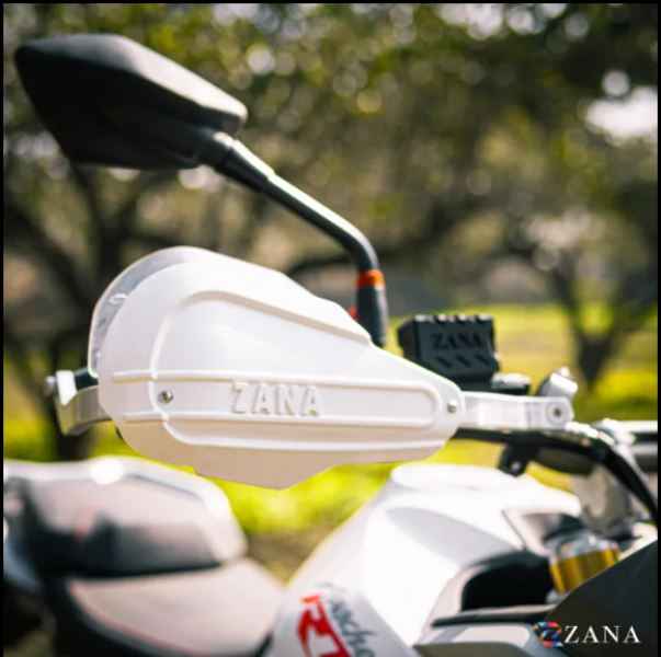 Zana-Aigis Hand Guard For TVS Apache RTX 300 (White)-ZI-8622 WW
