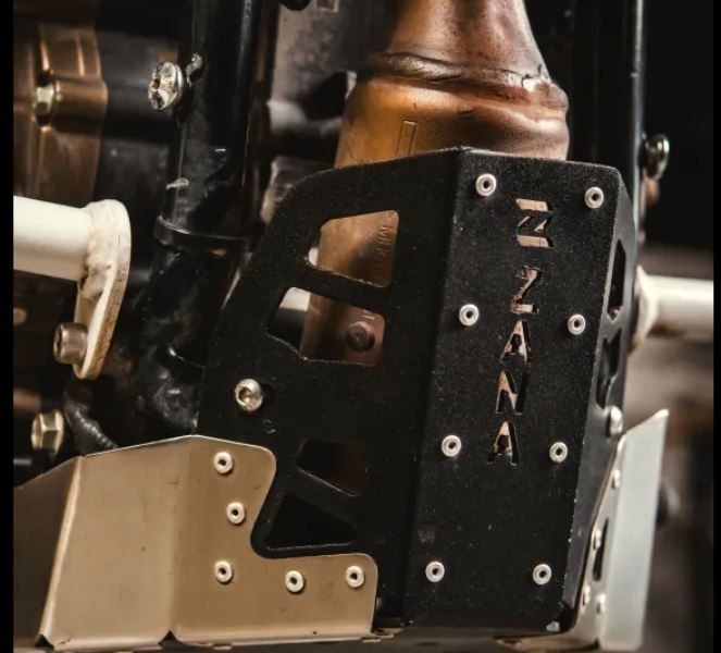 Zana-Bash Plate Aluminum Black & Silver For X-Pulse 210-ZI-8605