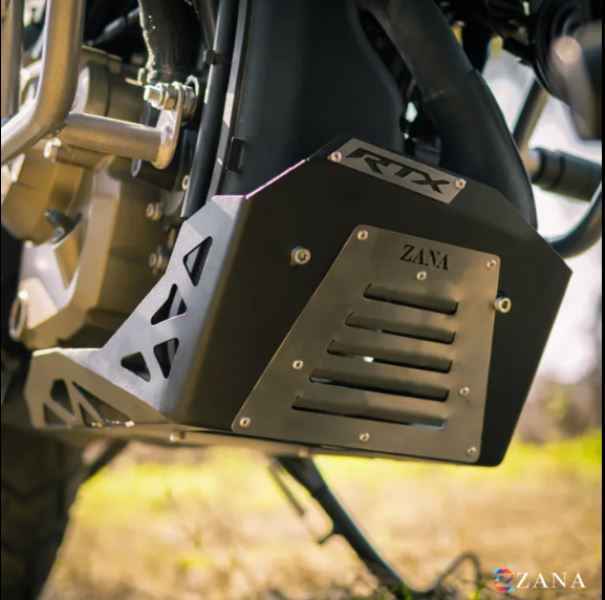 Zana-Bash Plate For TVS Apache RTX 300 (MS, Black)-ZI-8720