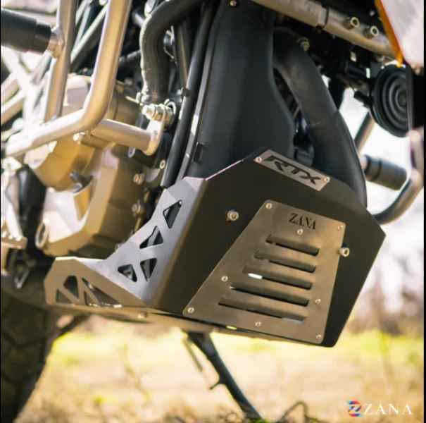 Zana-Bash Plate For TVS Apache RTX 300 (MS, Black)-ZI-8720