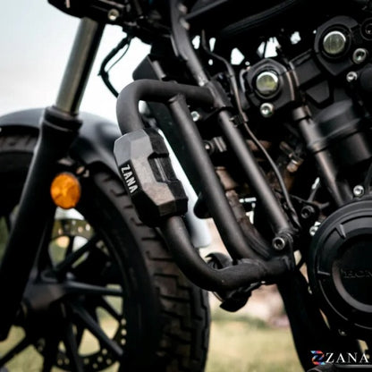 Zana Crash Guard With Puck Slider Black For Honda Rebel 500 (Coming Soon Pre-Booking Open Now) - ZI-8624