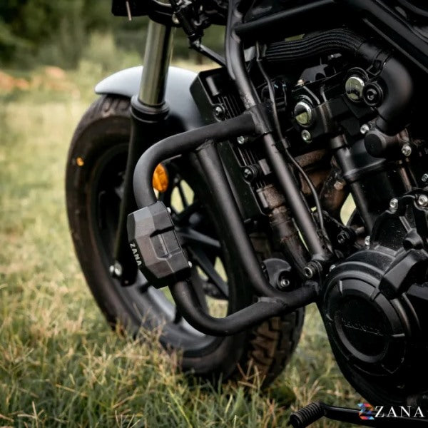 Zana Crash Guard With Puck Slider Black For Honda Rebel 500 (Coming Soon Pre-Booking Open Now) - ZI-8624