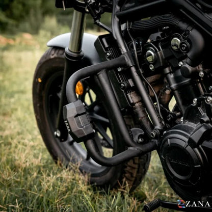 Zana Crash Guard With Puck Slider Black For Honda Rebel 500 (Coming Soon Pre-Booking Open Now) - ZI-8624