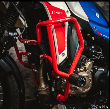 Zana-Crash Guard With Slider Glossy Red For X-Pulse 210-ZI-8594