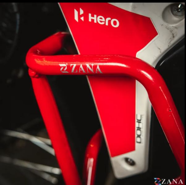 Zana-Crash Guard With Slider Glossy Red For X-Pulse 210-ZI-8594