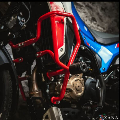 Zana-Crash Guard With Slider Glossy Red For X-Pulse 210-ZI-8594