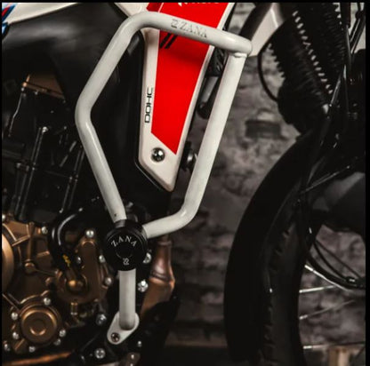 Zana-Crash Guard With Slider Glossy White For X-Pulse 210-ZI-8595