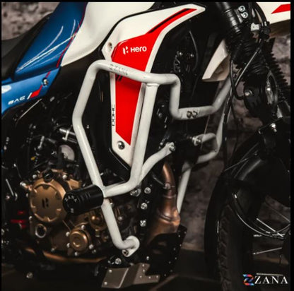 Zana-Crash Guard With Slider Glossy White For X-Pulse 210-ZI-8595