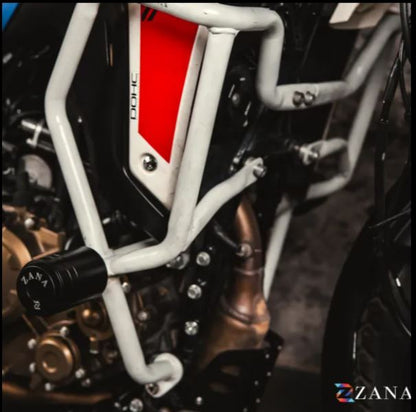 Zana-Crash Guard With Slider Glossy White For X-Pulse 210-ZI-8595