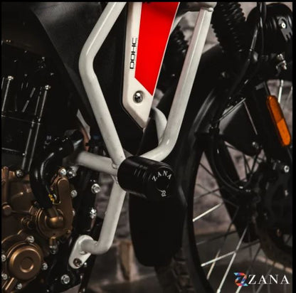 Zana-Crash Guard With Slider Glossy White For X-Pulse 210-ZI-8595