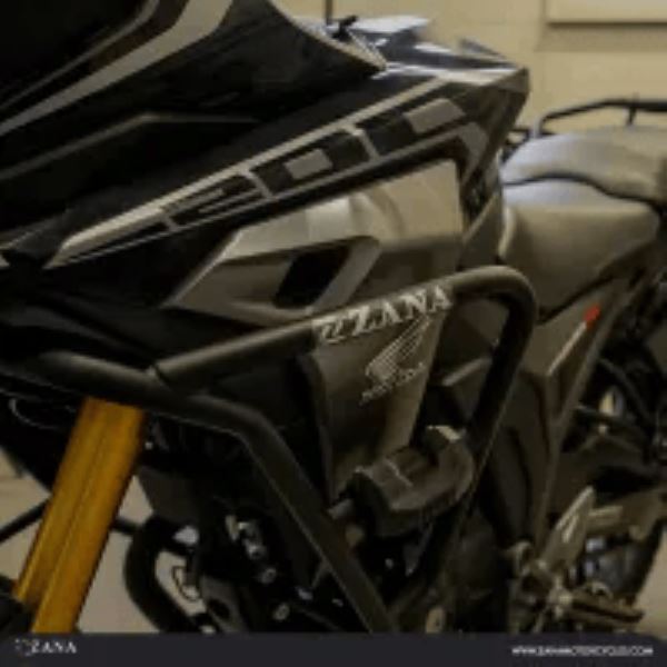 Zana-Crash Guard with Slider Puck For Honda CB200X (Black)-ZI-8504