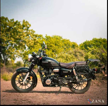 Zana-Crash Guard With Slider For Honda CB 350 2025 (Texture Matt Black)-ZI-8066