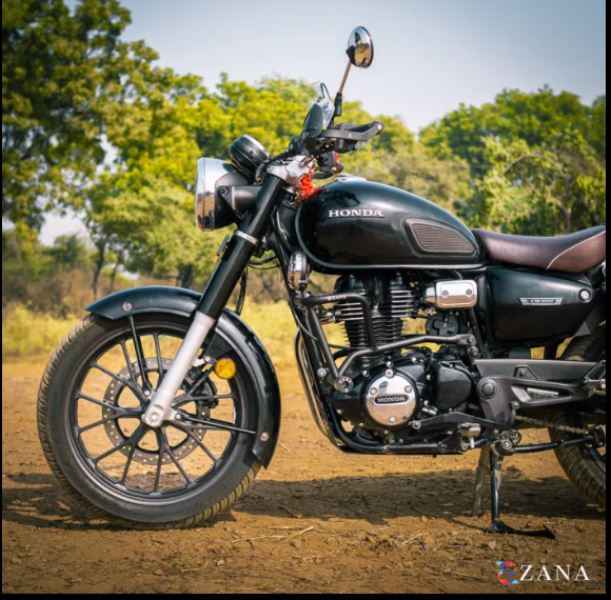 Zana-Crash Guard With Slider For Honda CB 350 2025 (Texture Matt Black)-ZI-8066