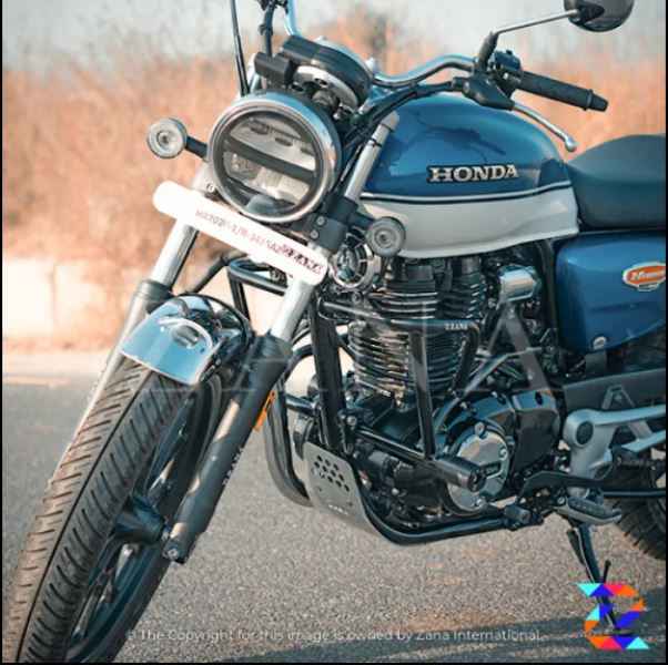 Crash Guard with Slider for HONDA (CB-350,RS-350) Glossy Black- ZANA, ZI-8091